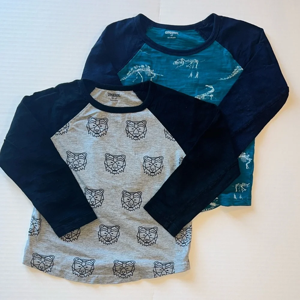 Gymboree Raglan Long Sleeve Tees - 4